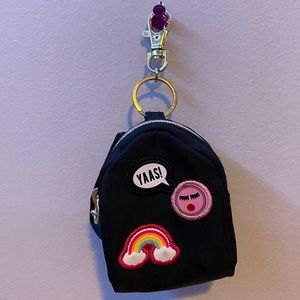 🖤Mini backpack hand sanitizer holder keychain🖤